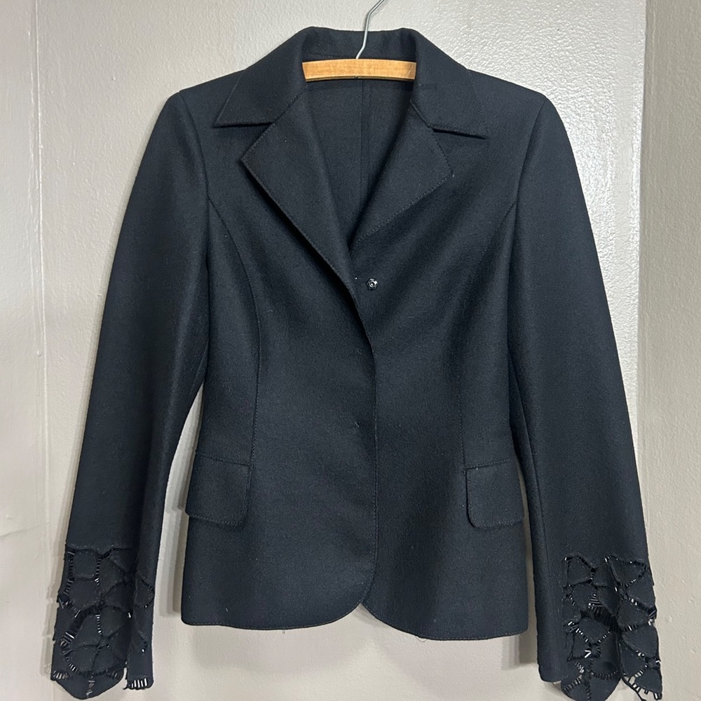 ALBERTA FERRETTI: Women’s Black Wool Blazer Jacket